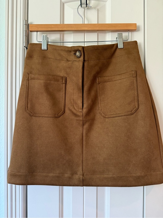LOFT Dresses & Skirts - LOFT Chestnut Pocket A-Line Mini Skirt